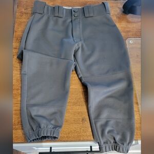 Easton Youth LARGE Gray SOFTBALL/BASEBALL PANTS